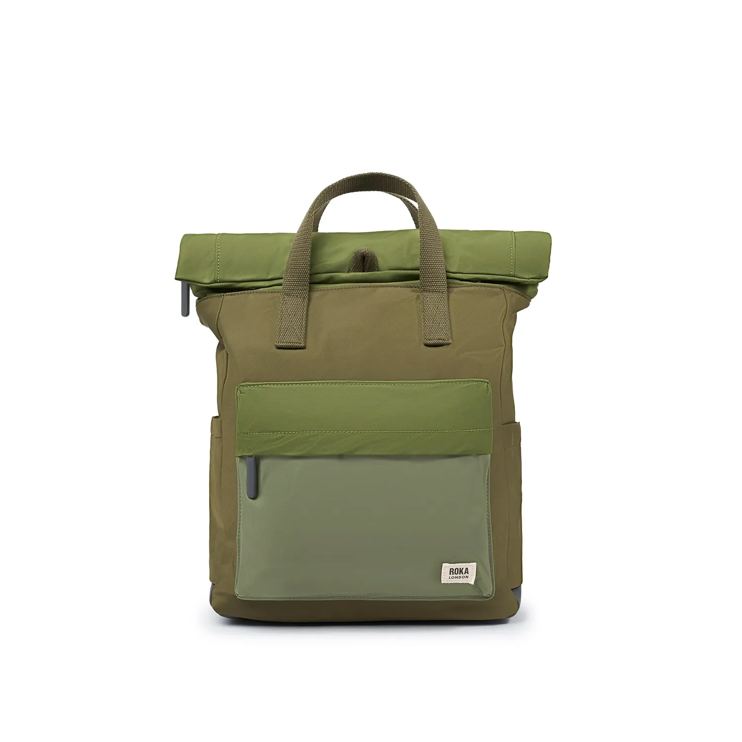 Roka London Canfield Roll Top rygsæk Military Tonal vegansk