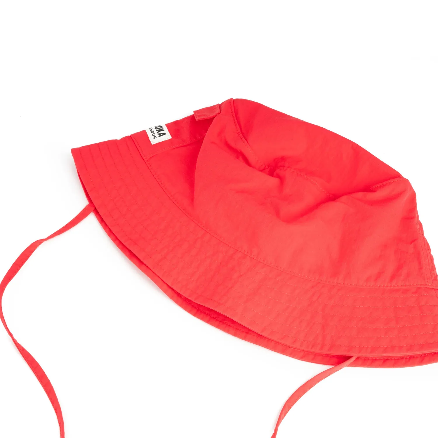 Roka London Bedford Bucket Hat bøllehat Poppy vandtæt