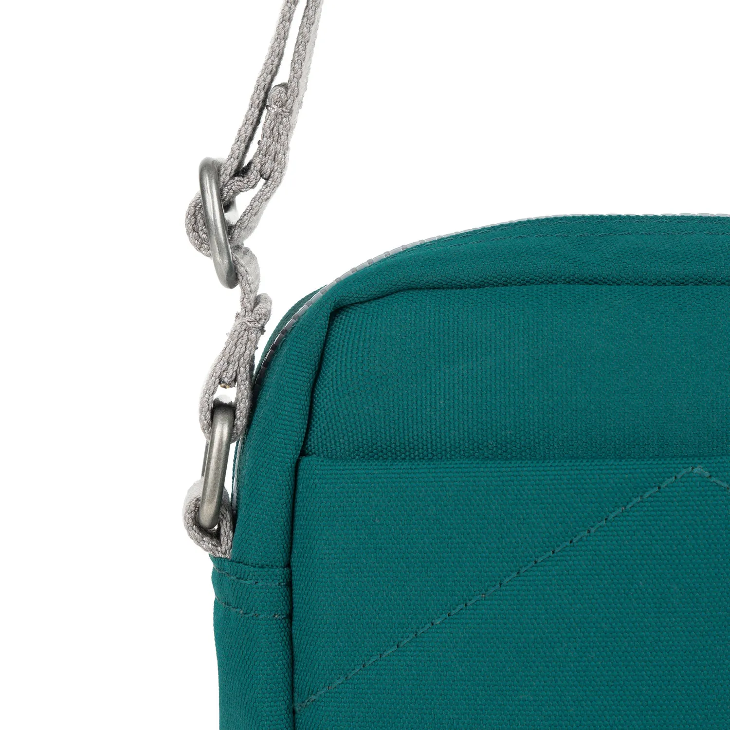 Roka London Bond crossbody taske teal small vejrbestandig