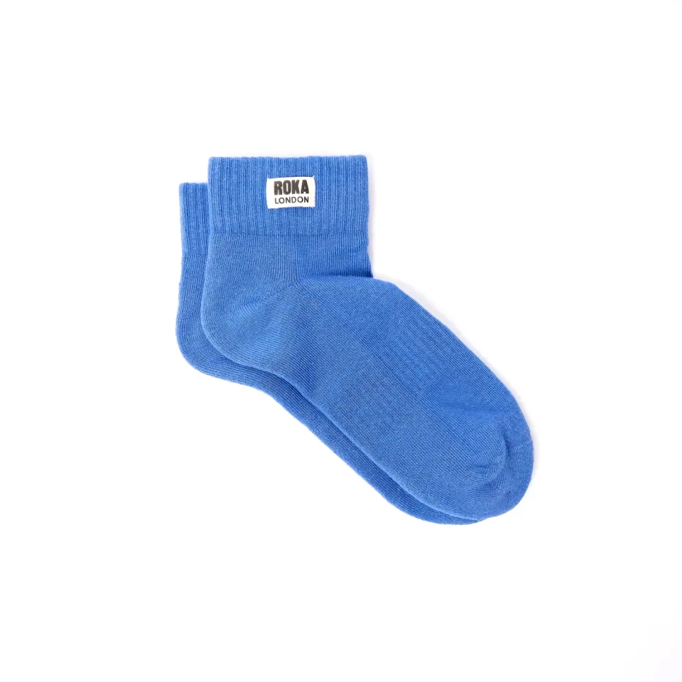 Roka Wembley ankelstrømper Malibu Blue 36-42 bomuld
