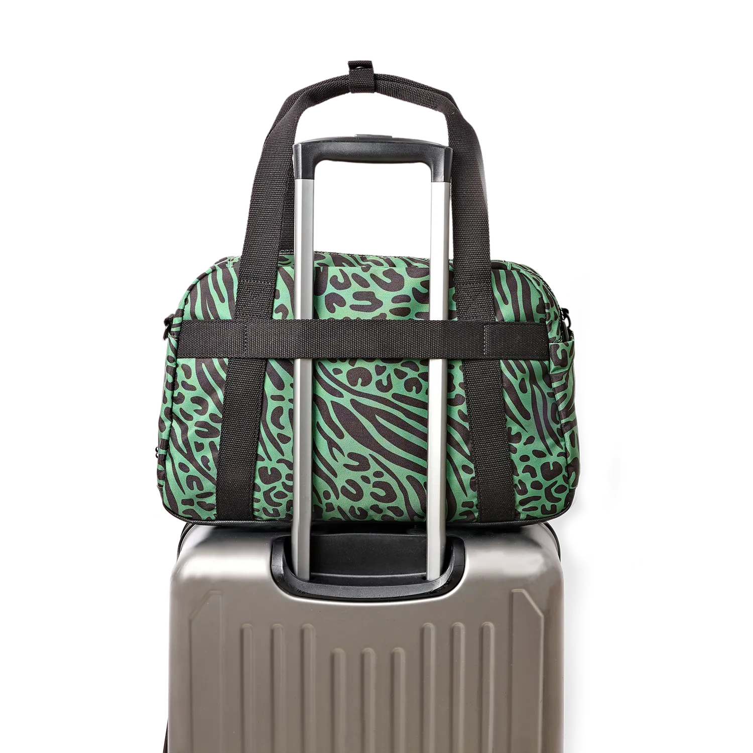 Roka London Gatwick Carry-On duffeltaske Mixed Animal Artichoke small