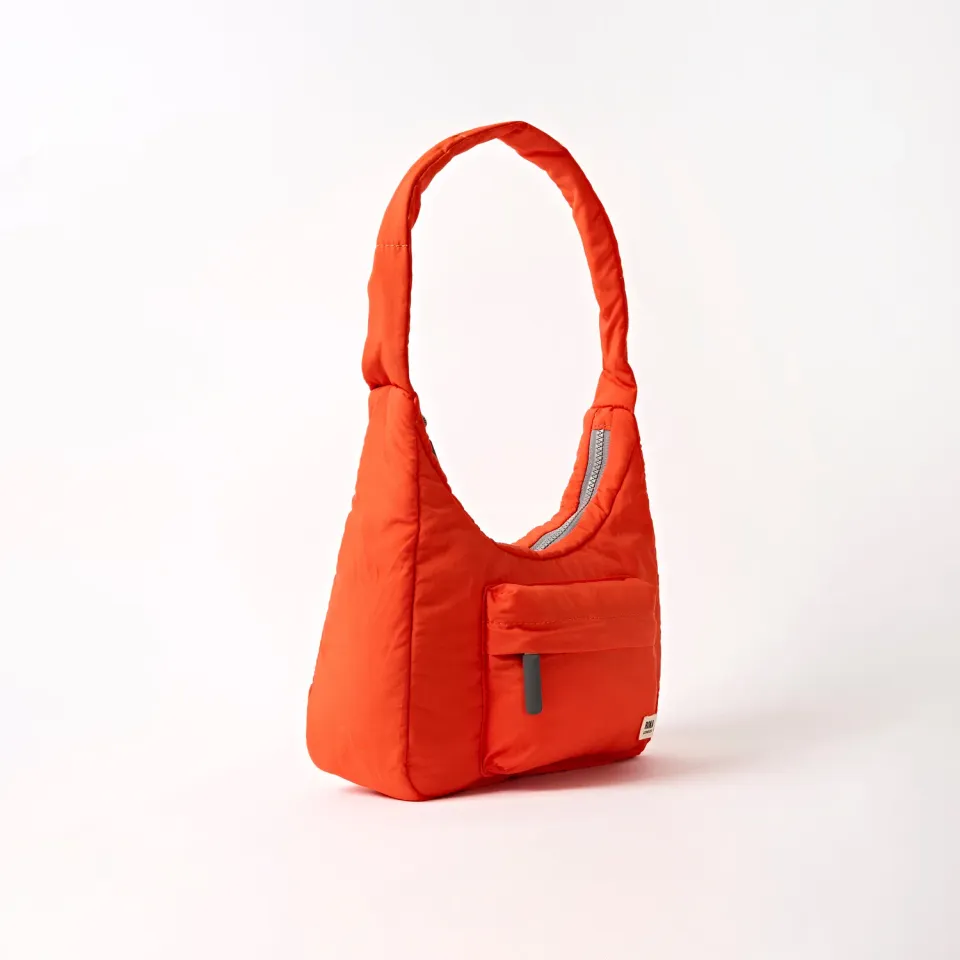 Roka London Belsize håndtaske Small tangerine quiltet