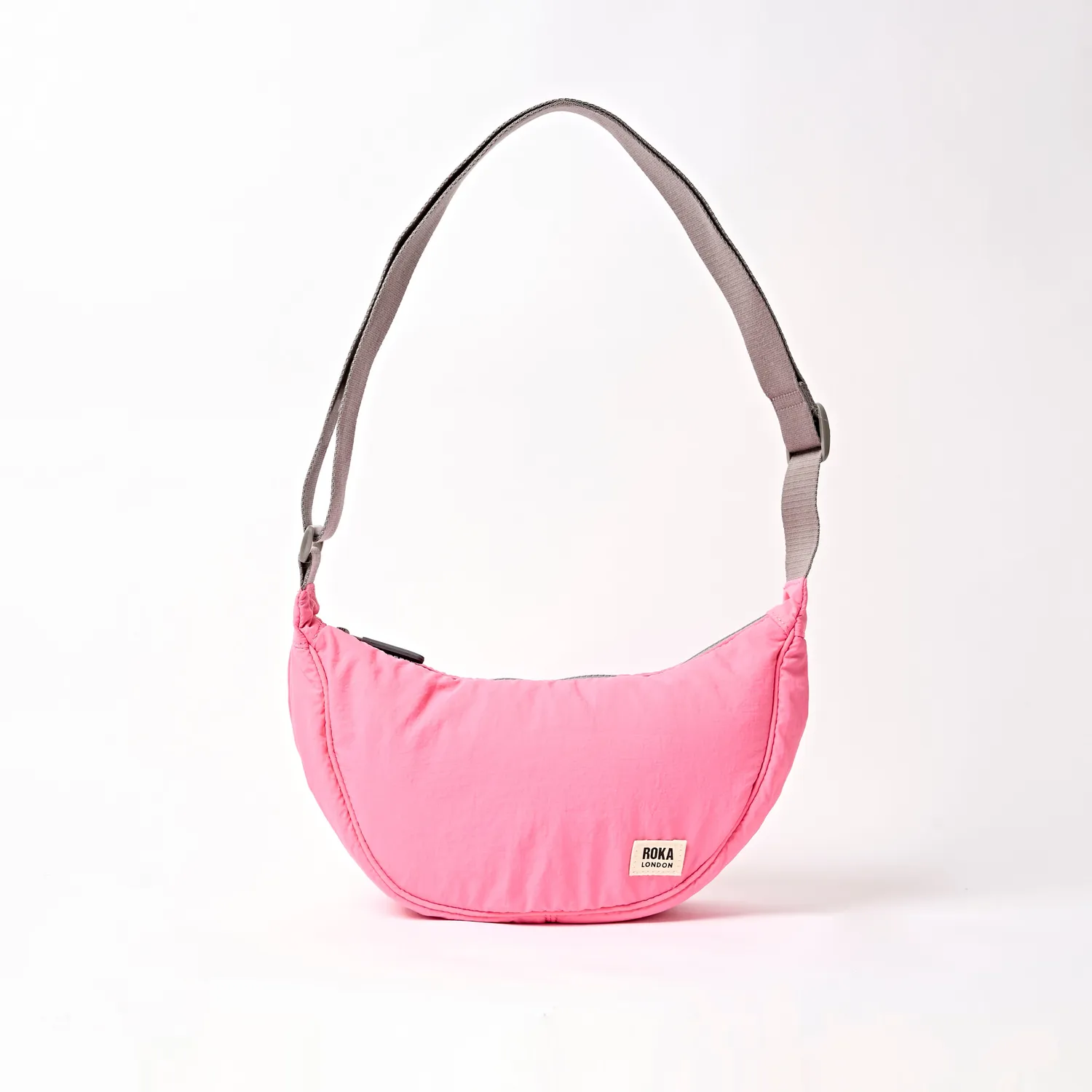 Roka London Farringdon skuldertaske Small Pink Lemonade