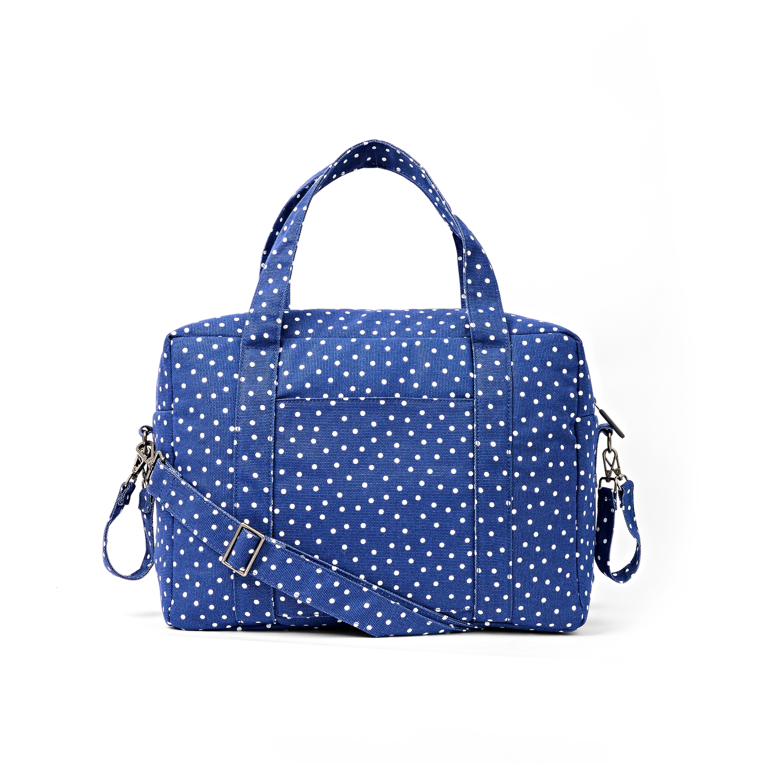 Roka London Somerset skuldertaske navy polka 18,5 liter