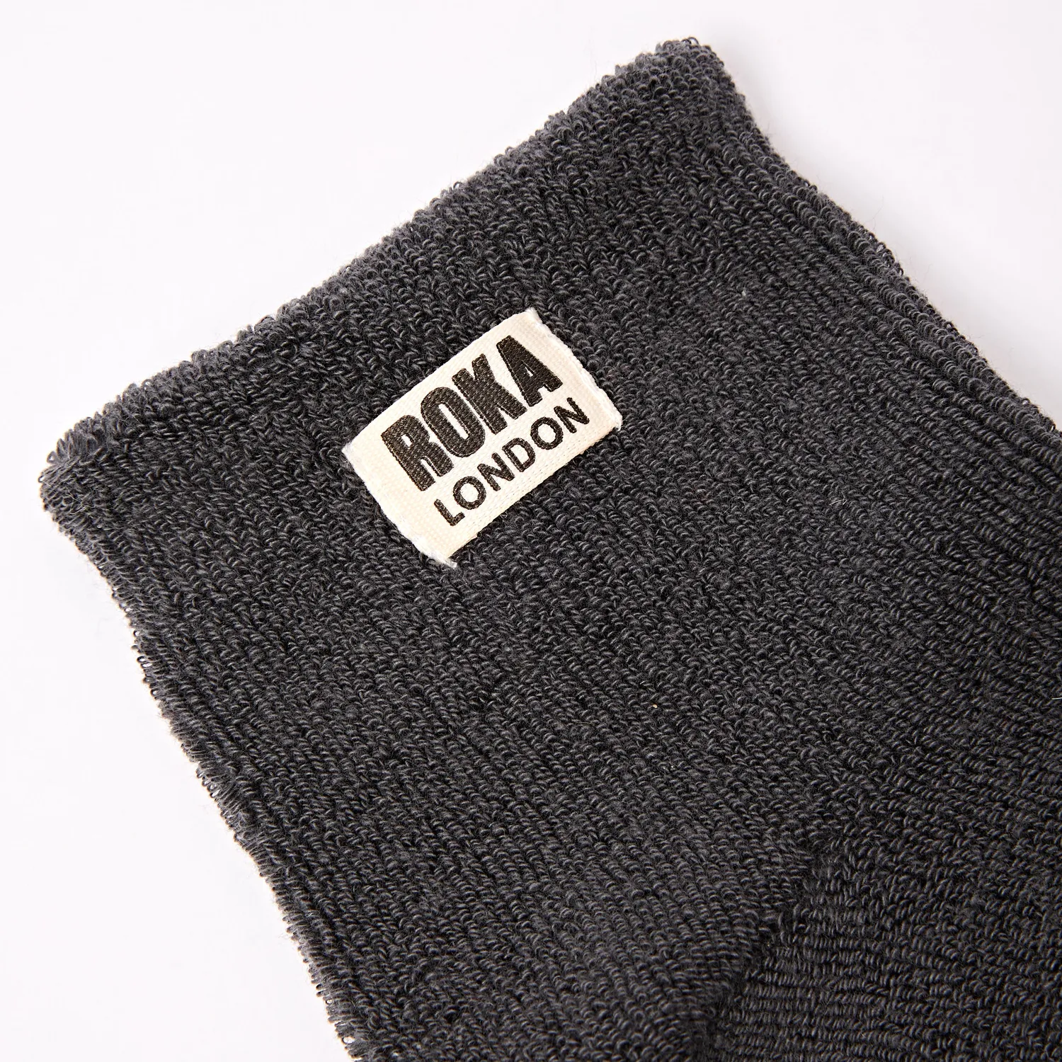 Roka London Watford crop strømper faded black 36-42 bomuld