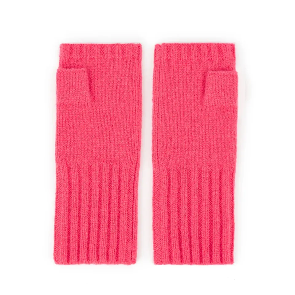 Roka London Metropolitan fingerløse handsker coral cashmere