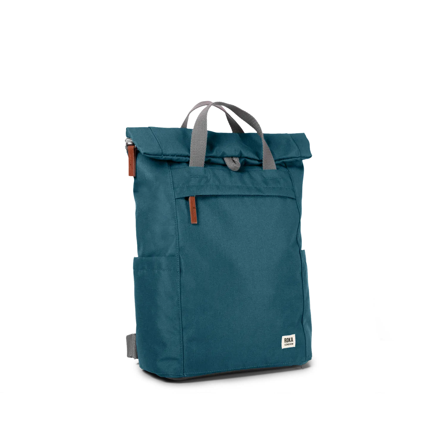 Roka London Finchley Teal rygsæk medium vandafvisende