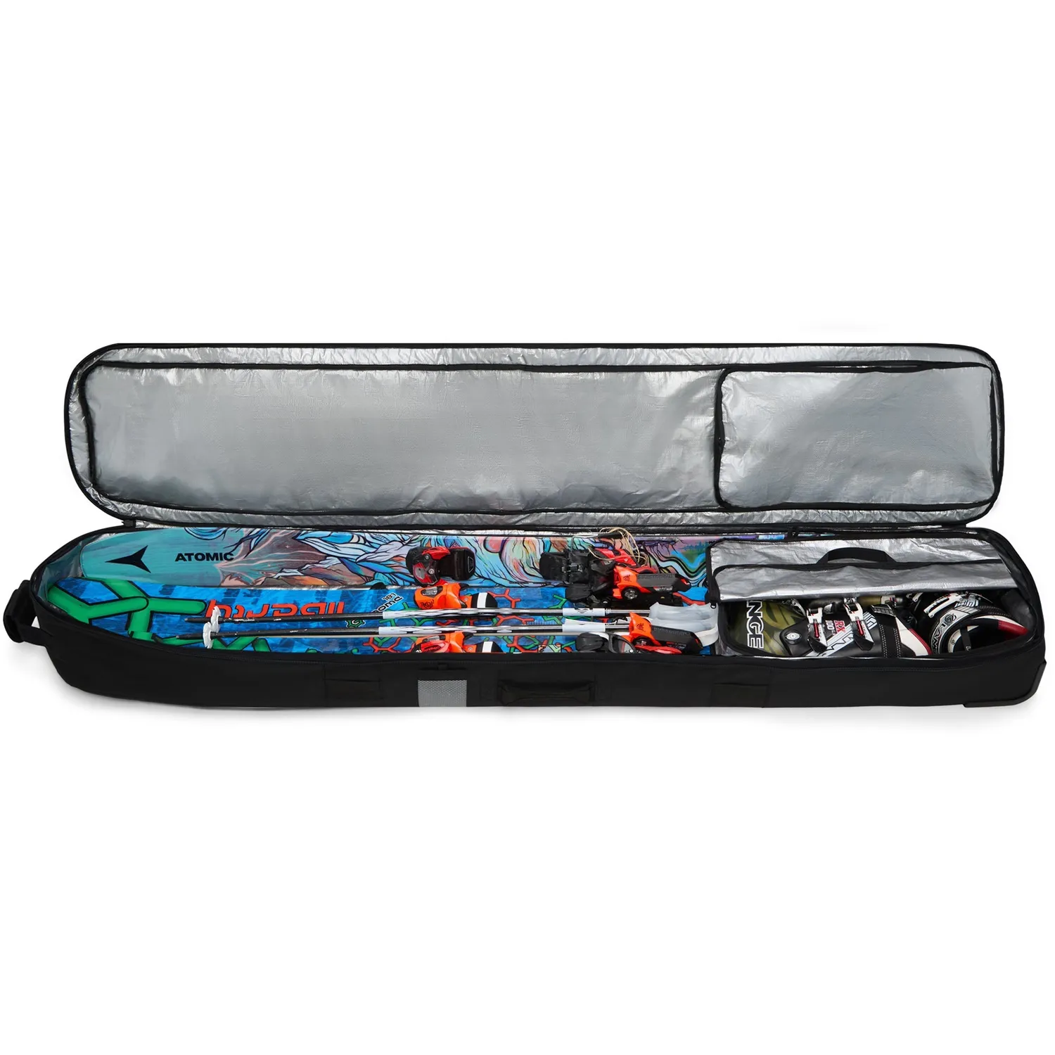 Dakine Fall Line Ski Roller Bag skitaske Griffin 175 cm med hjul