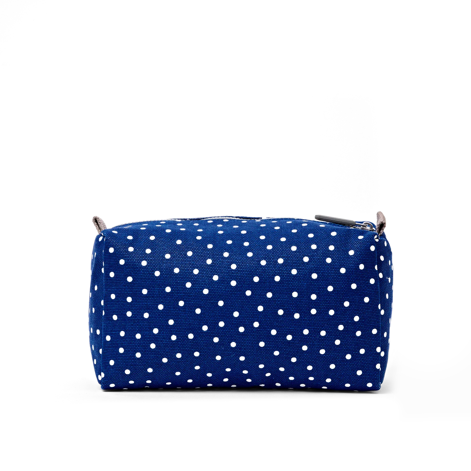Roka London Maygrove toilettaske Small Navy Polka