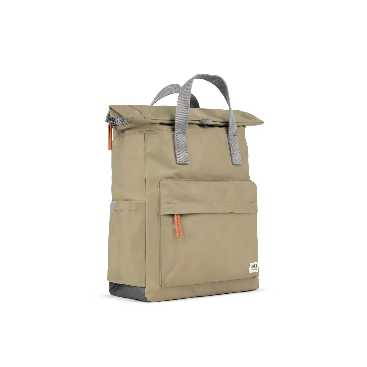 Roka London Canfield Roll Top rygsæk Taupe Small 9,8 liter