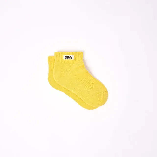 Roka London Wembley ankelstrømper børn Summer Yellow