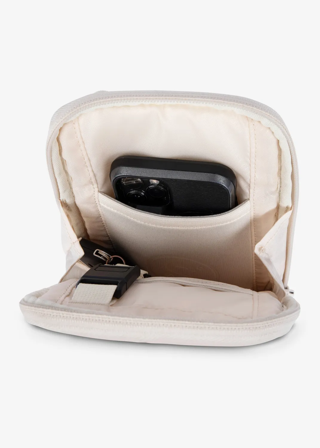 Sympl Vergara crossbody taske creme genbrug防水