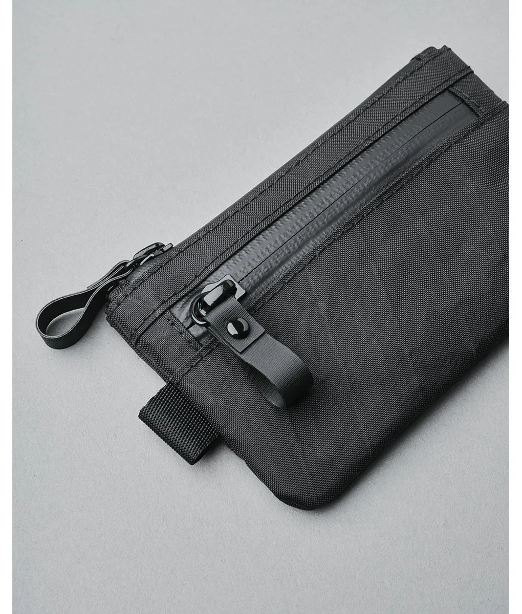 Alpaka Zip Pouch lynlåspung sort X-Pac VX21 kort