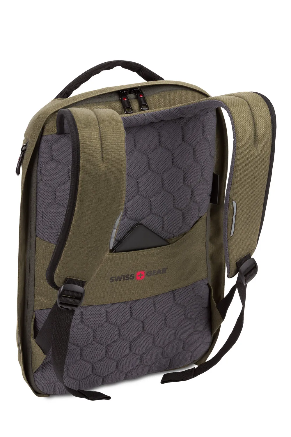 SWISSGEAR 2713 laptoprygsæk olivengrøn 16" tyverisikret