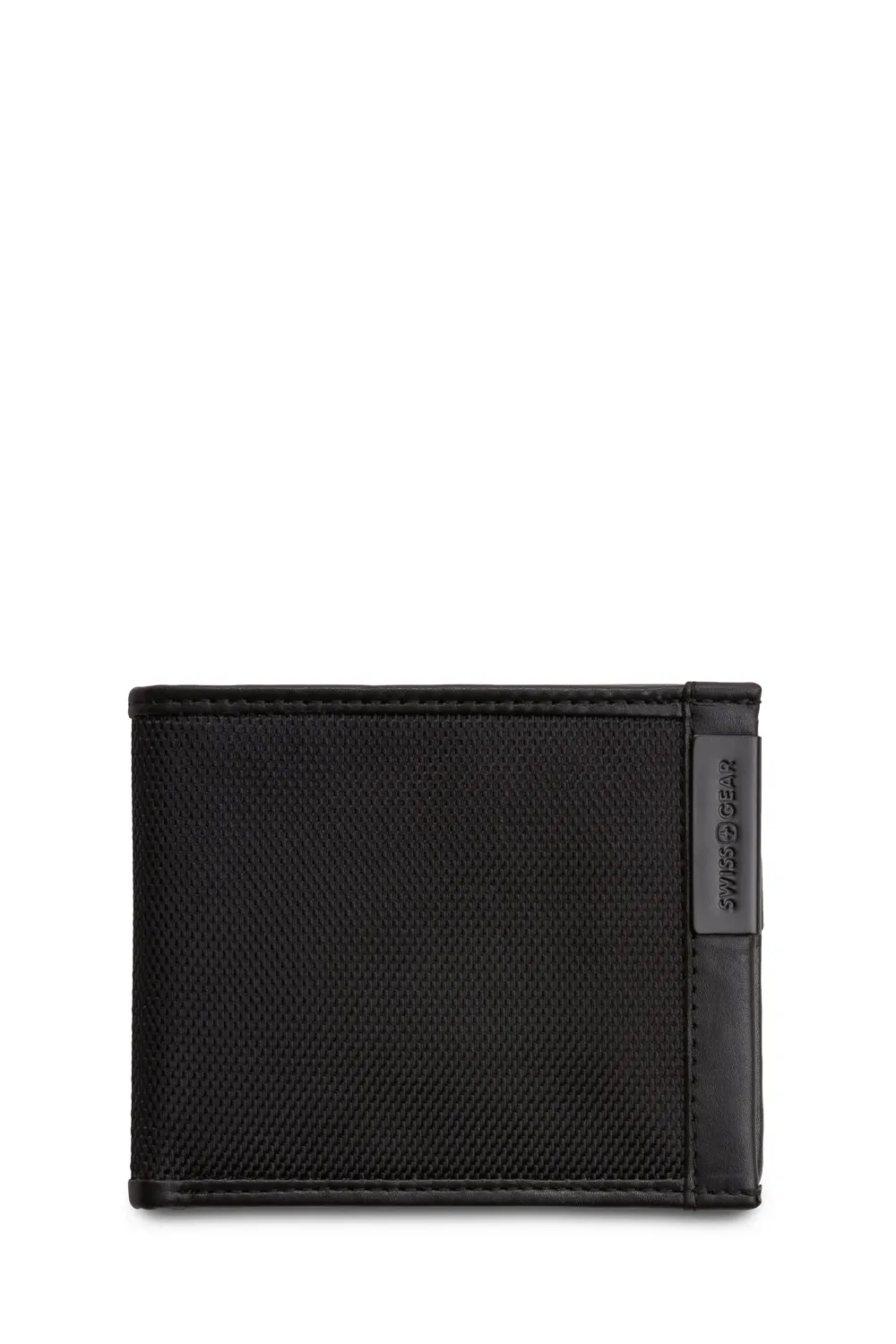 Swissgear Nylon Inlay bifold pung sort nylon læder