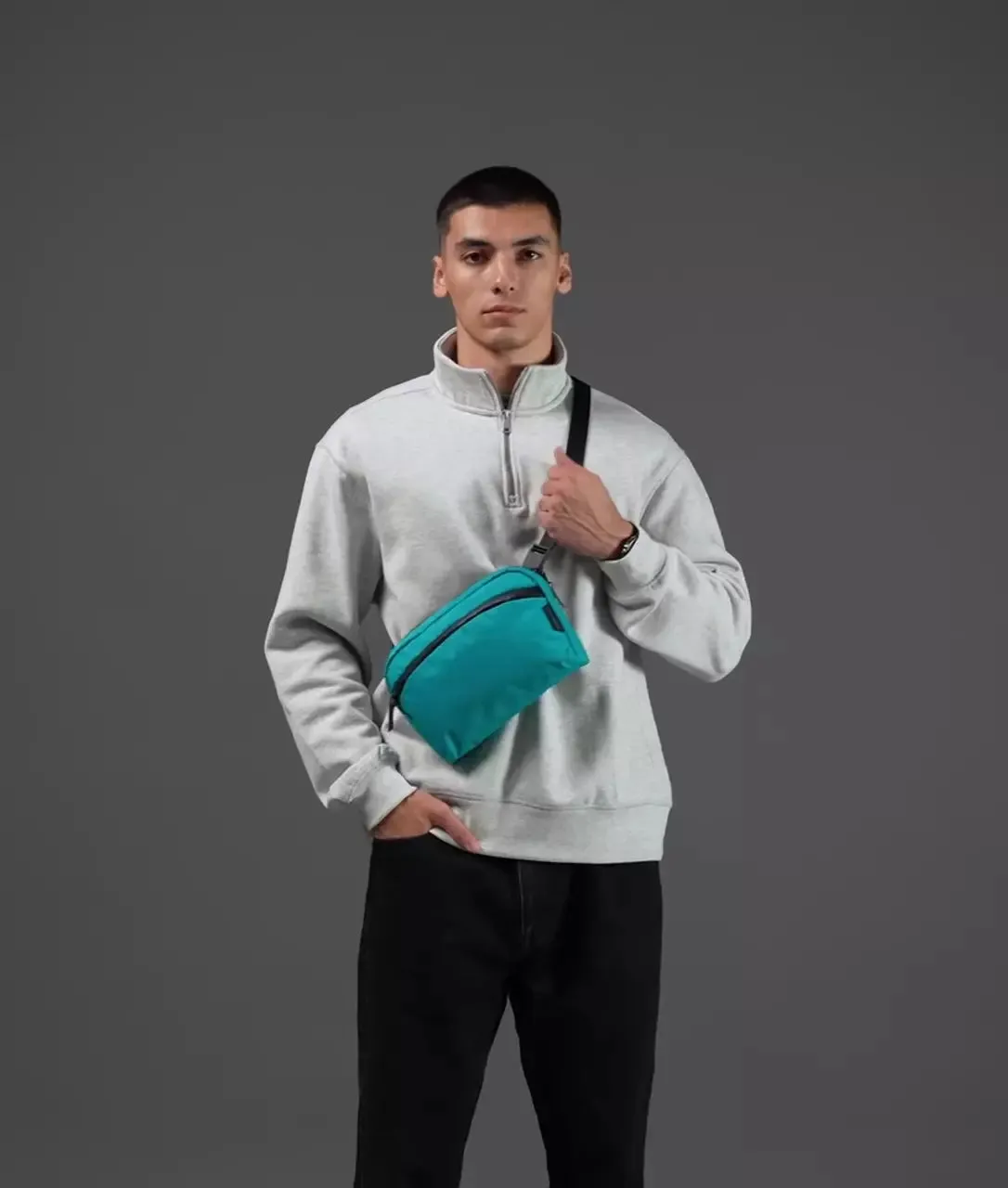 Alpaka Flight Sling slingtaske 2L spanish teal let