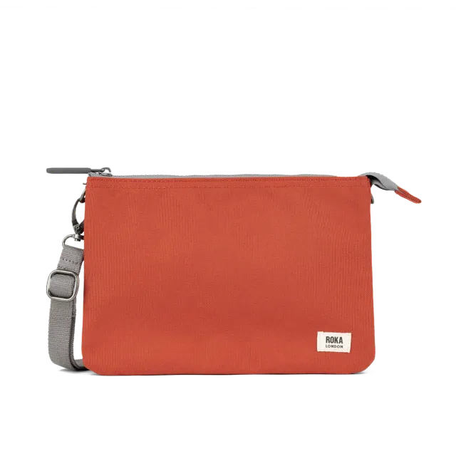 Roka London Carnaby XL crossbody taske Rooibos vandafvisende