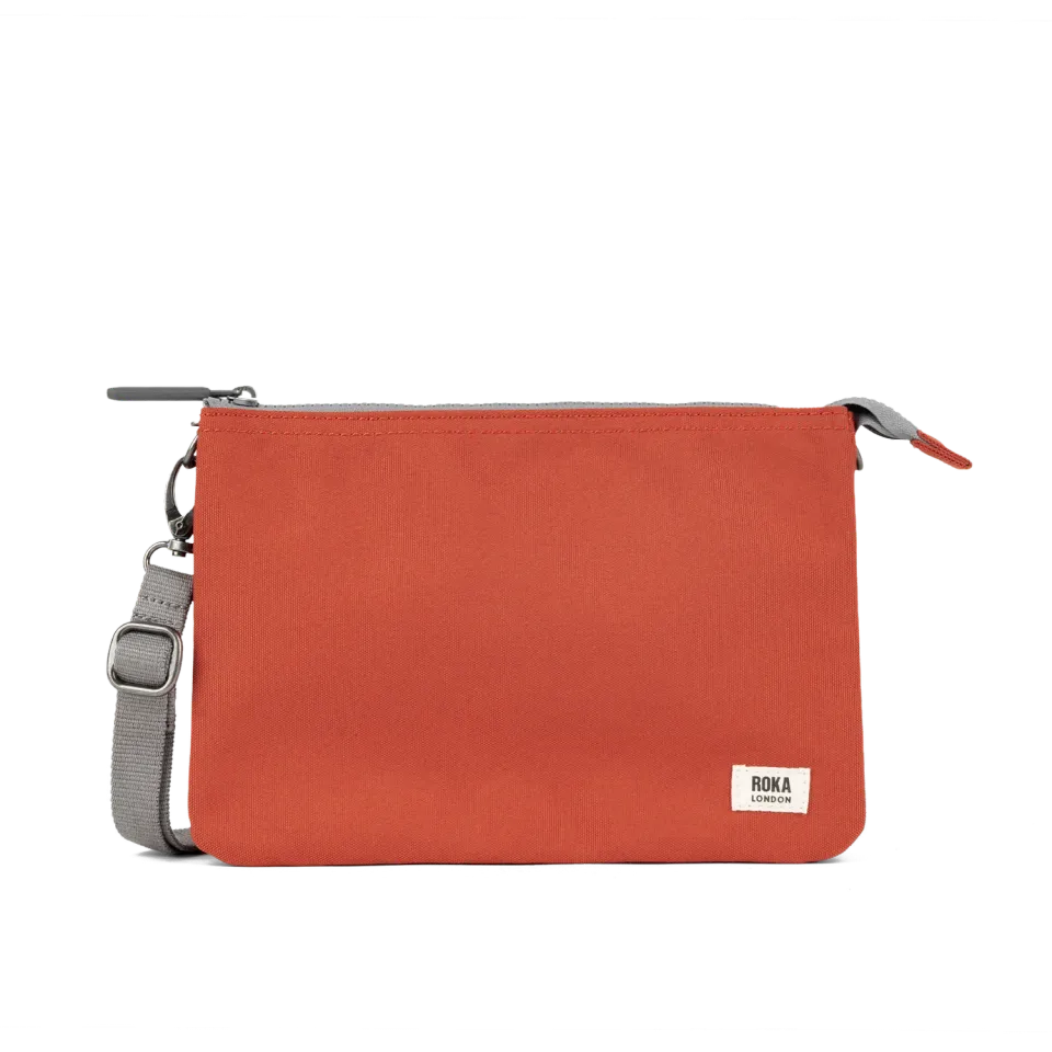 Roka London Carnaby XL crossbody taske Rooibos vandafvisende