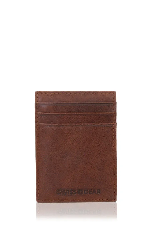 Swissgear Brig money clip pung brun læder
