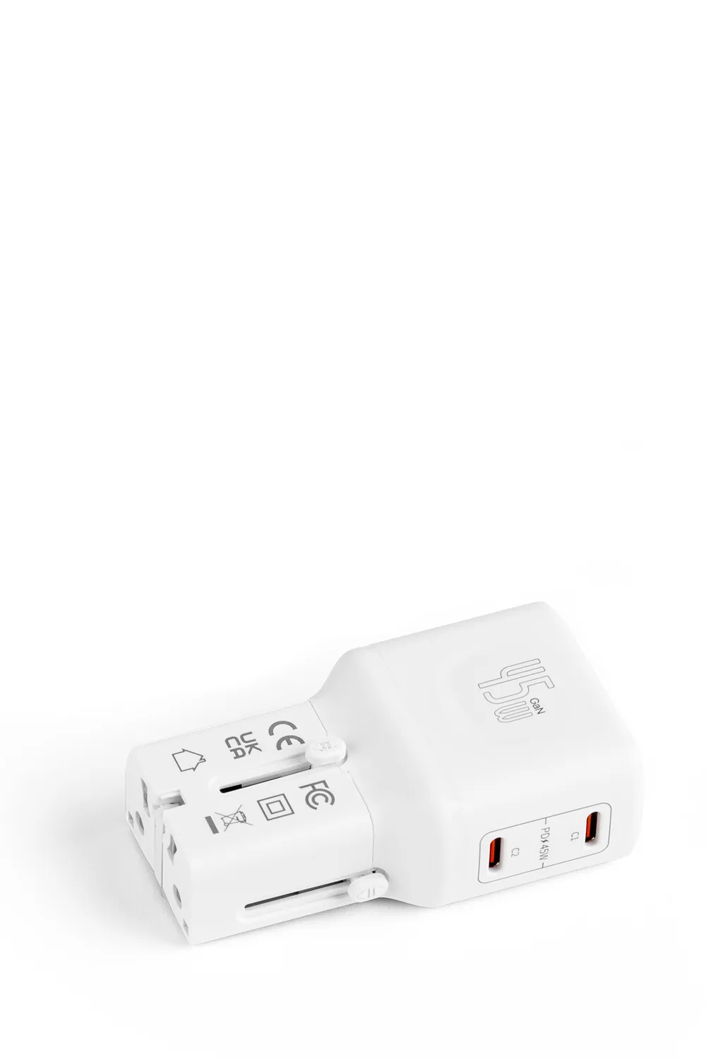 Swissgear Worldwide Fast Charger oplader hvid GaN