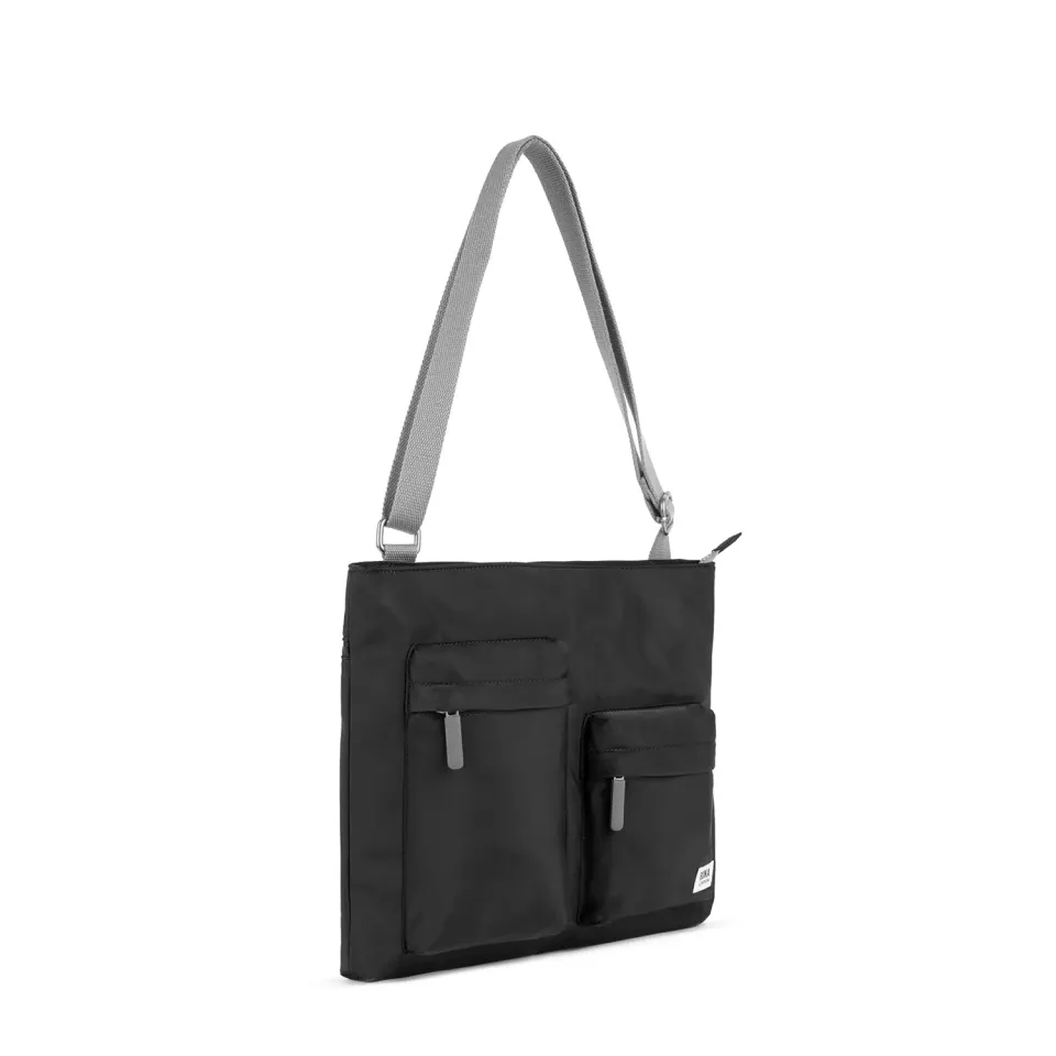 Roka London Moorgate Black messengertaske Medium laptop