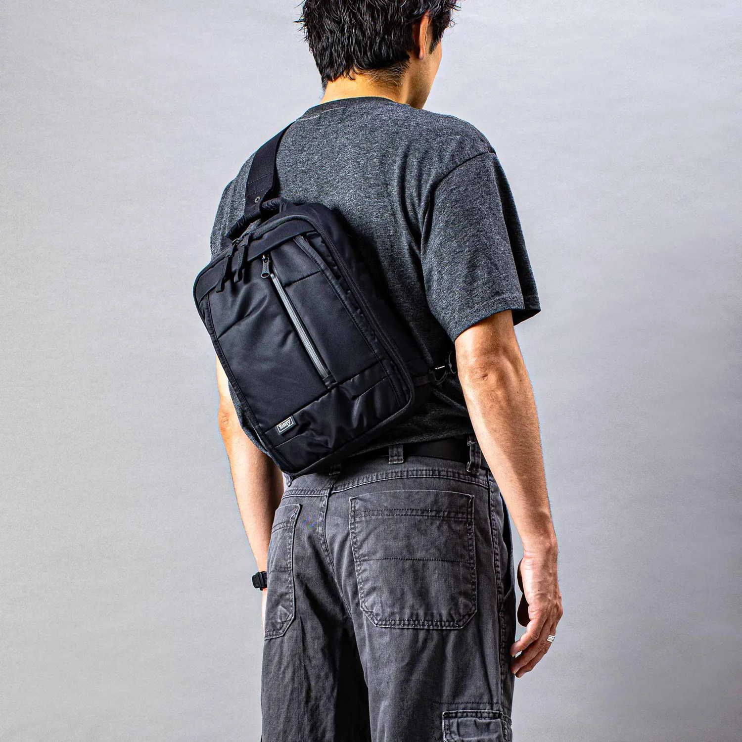 Harvest Label Urban Cargo HVT-0285 slingtaske sort vandtæt