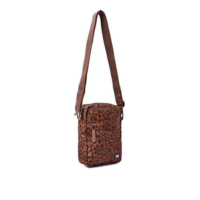 Roka London Bond Pocket crossbody taske Small mini leopard