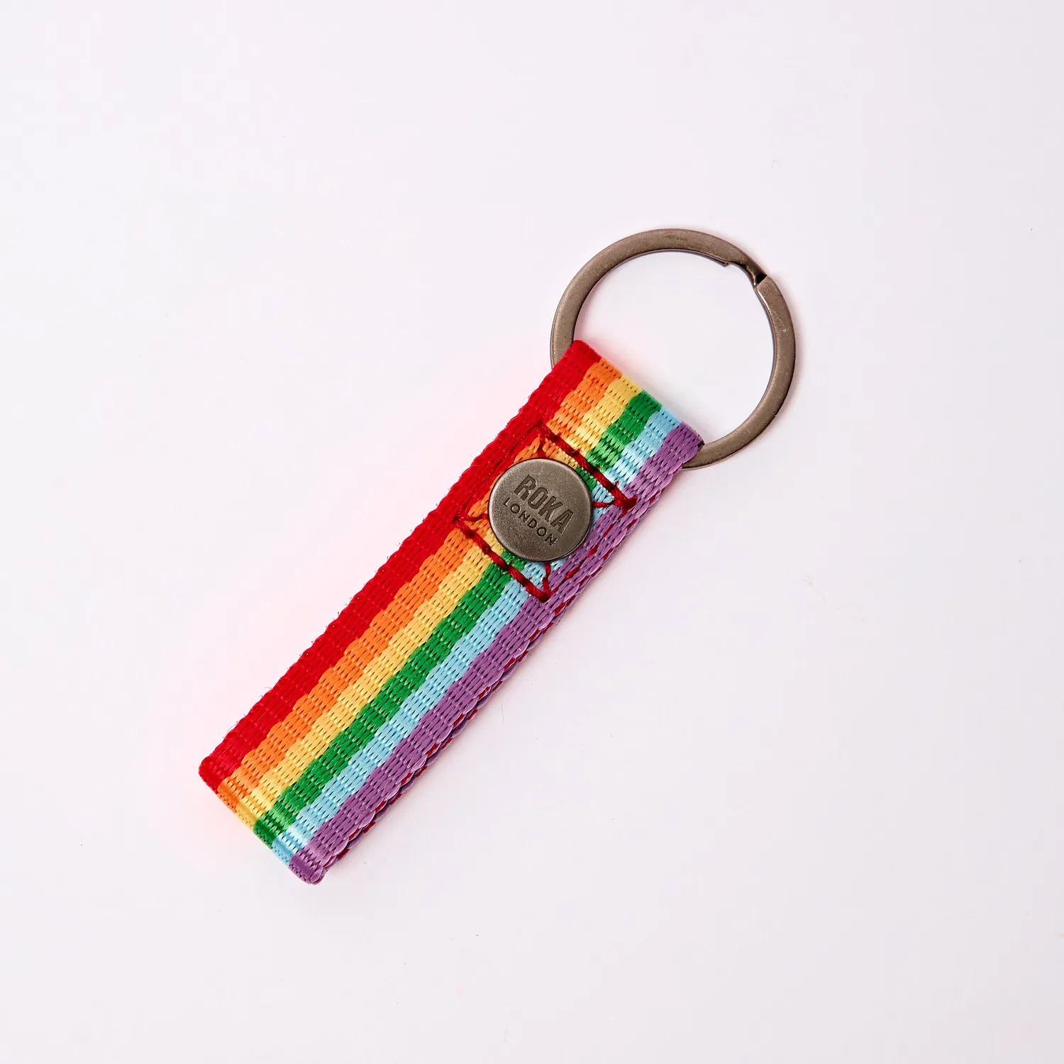 Roka London Portland nøglering Rainbow bomuld