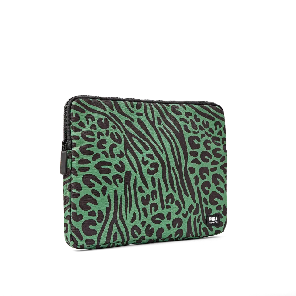Roka London Brick Lane laptopsleeve mixed animal artichoke 14 tommer