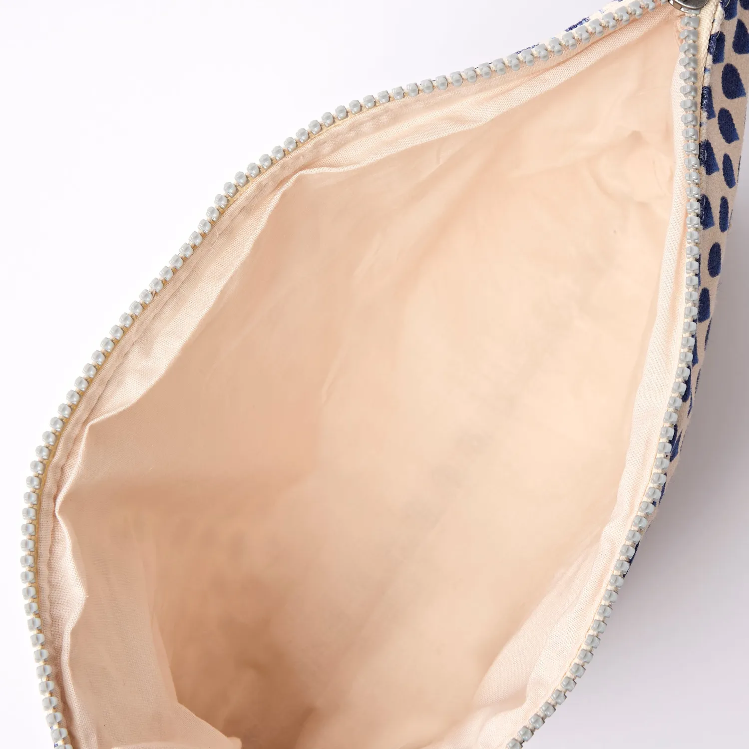 Roka London Maida pouch denim rain indigo small