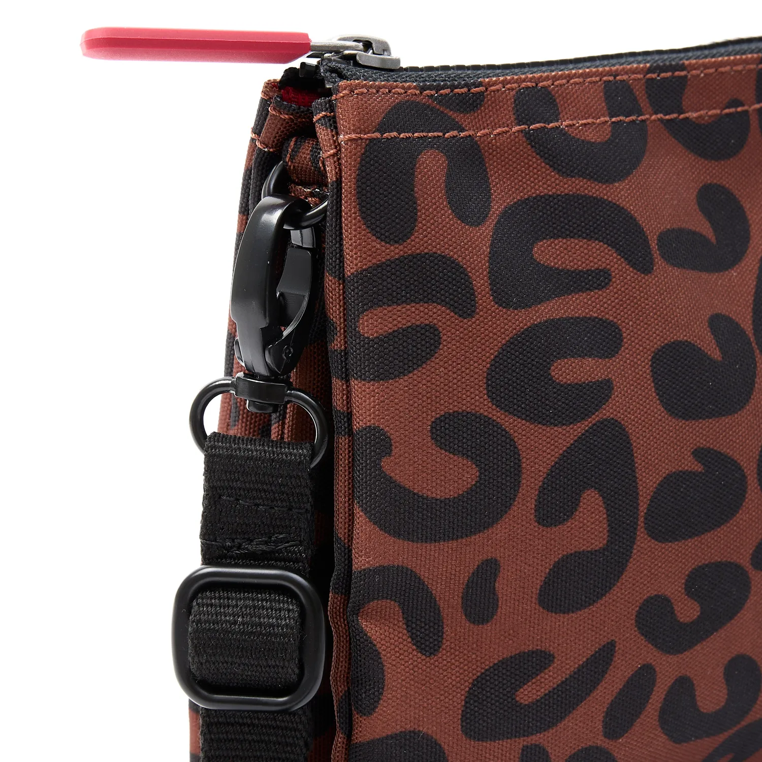 Roka London Carnaby XL crossbodytaske Scarlet Leopard print