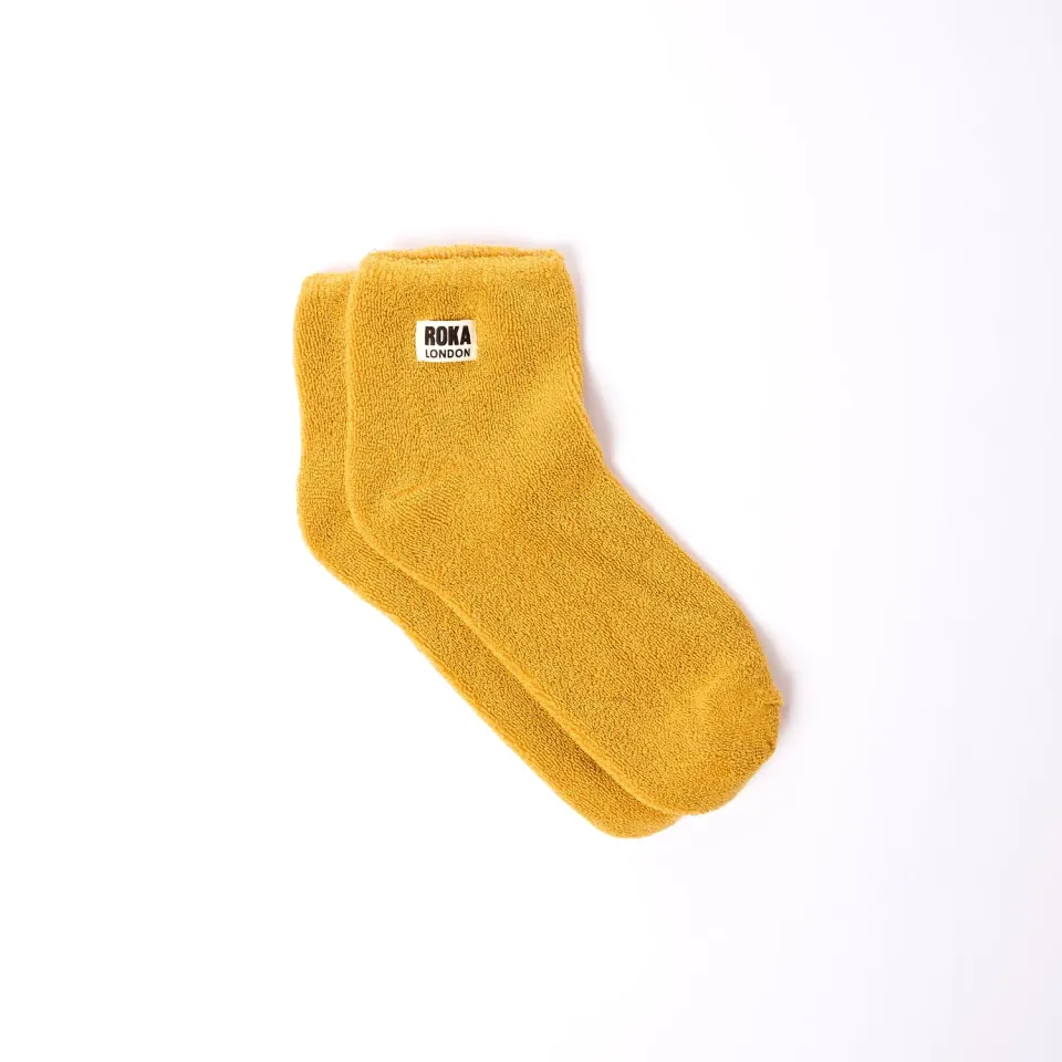 Roka London Watford strømper Corn 36-42 økologisk bomuld