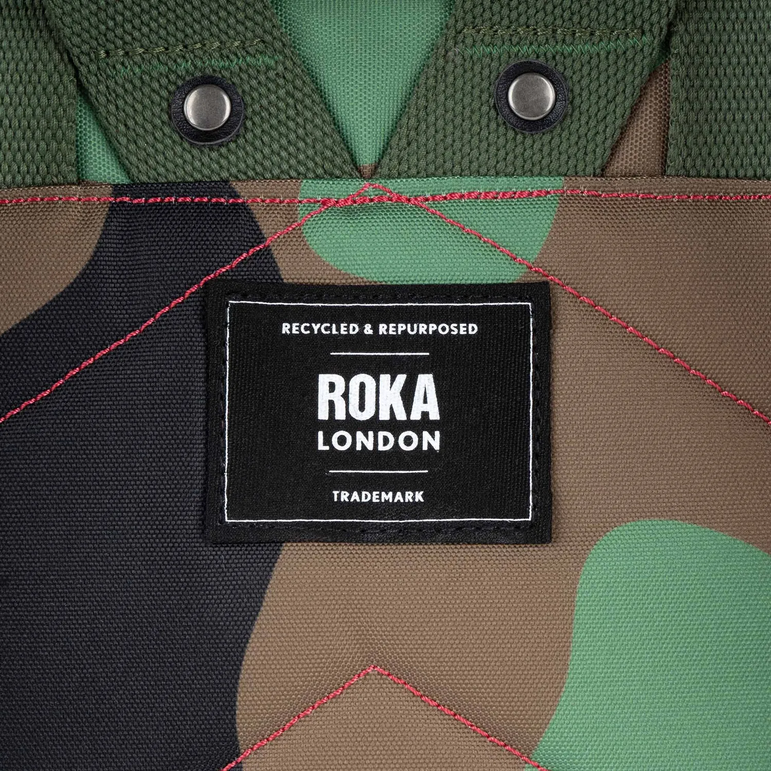 Roka London Canfield Roll Top rygsæk Vintage Camo vejrbestandig