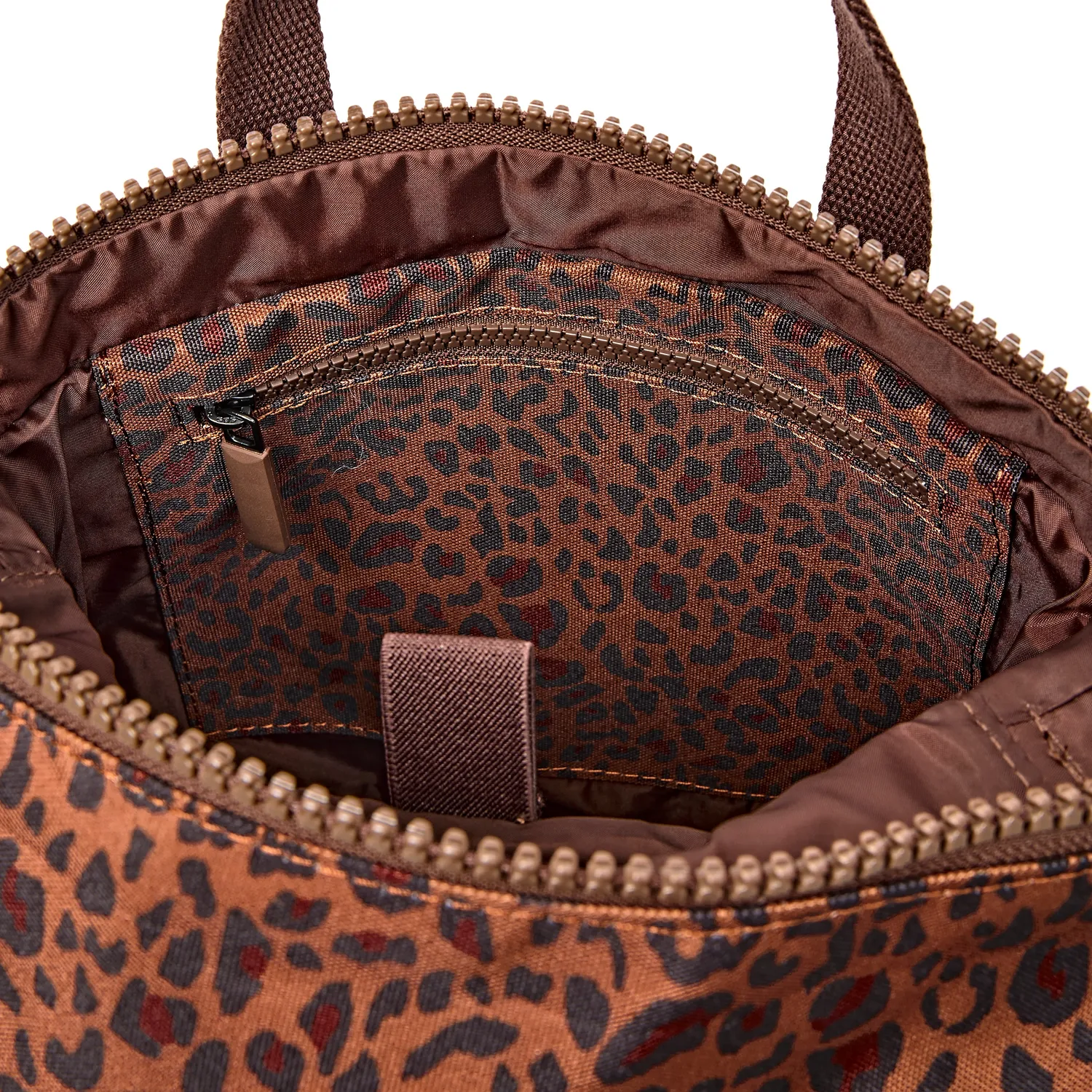 Roka London Canfield Roll Top rygsæk Mini Leopard vandafvisende