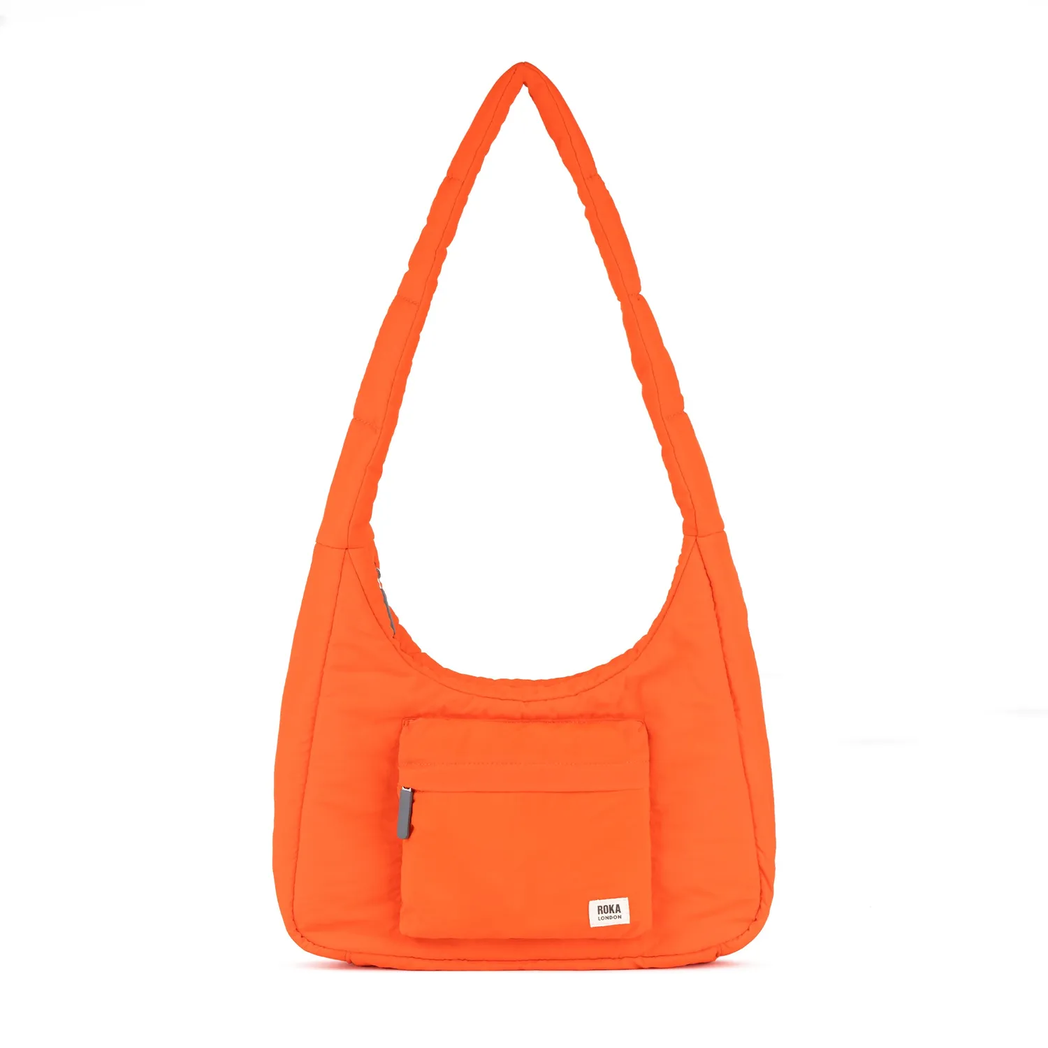 Roka London Belsize Crossbody skuldertaske Tangerine Medium blød