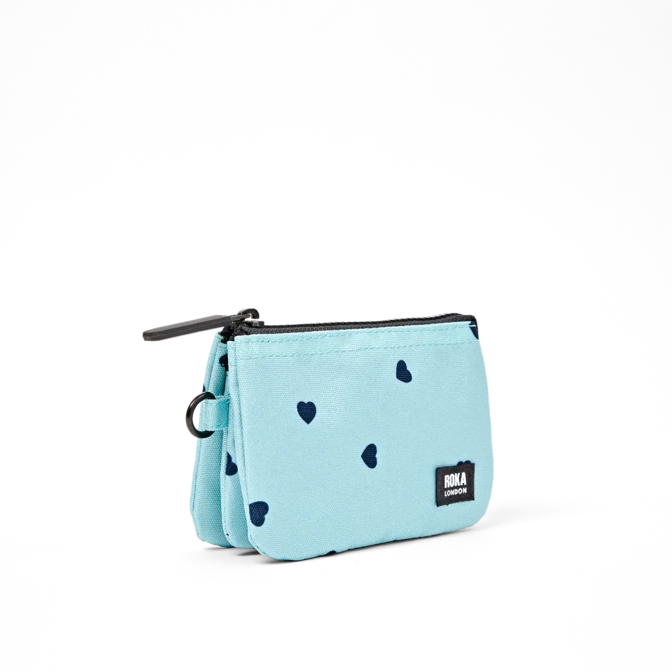 Roka London Carnaby Small pung heart print 0,2 liter