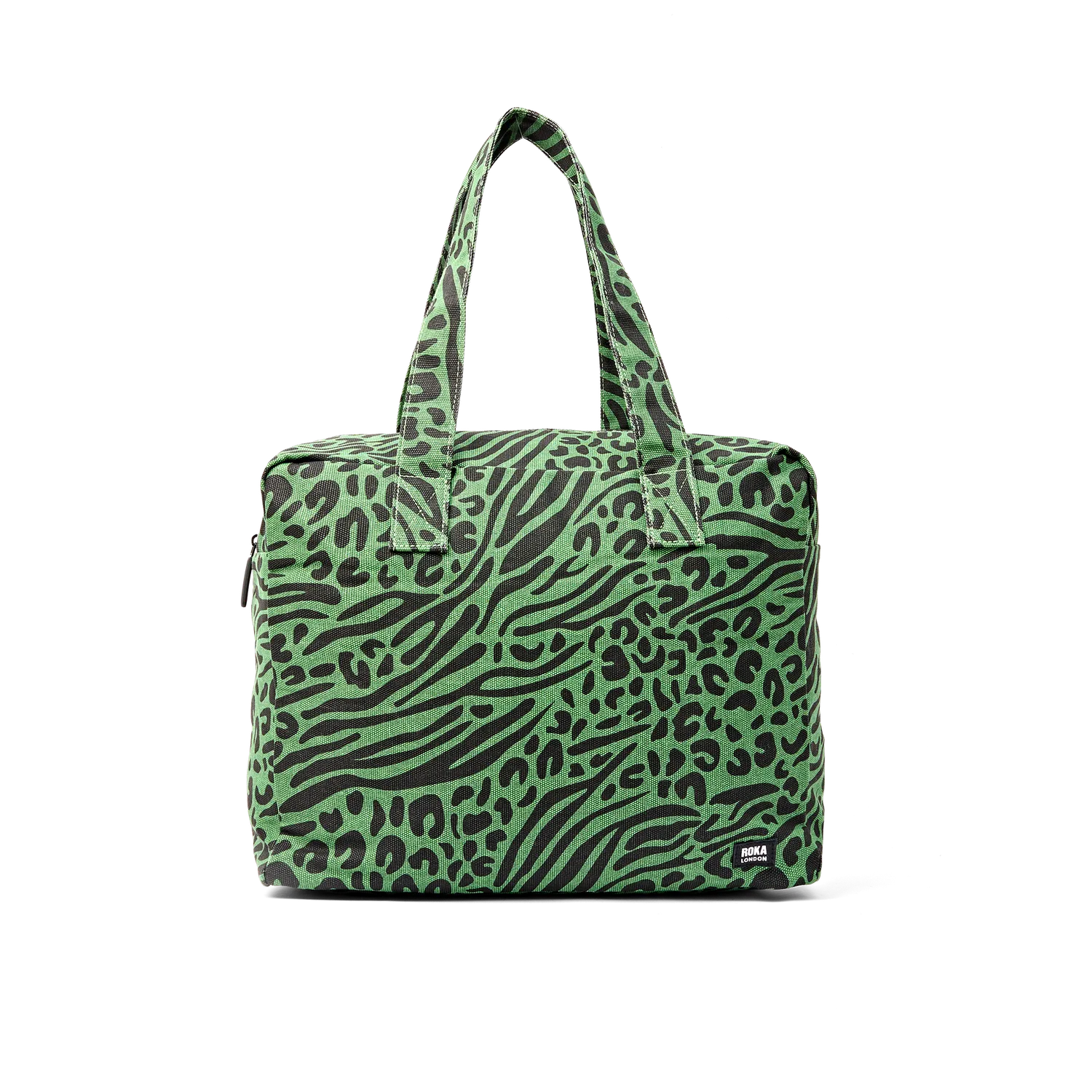 Roka London Sloane skuldertaske medium animal artichoke laptop