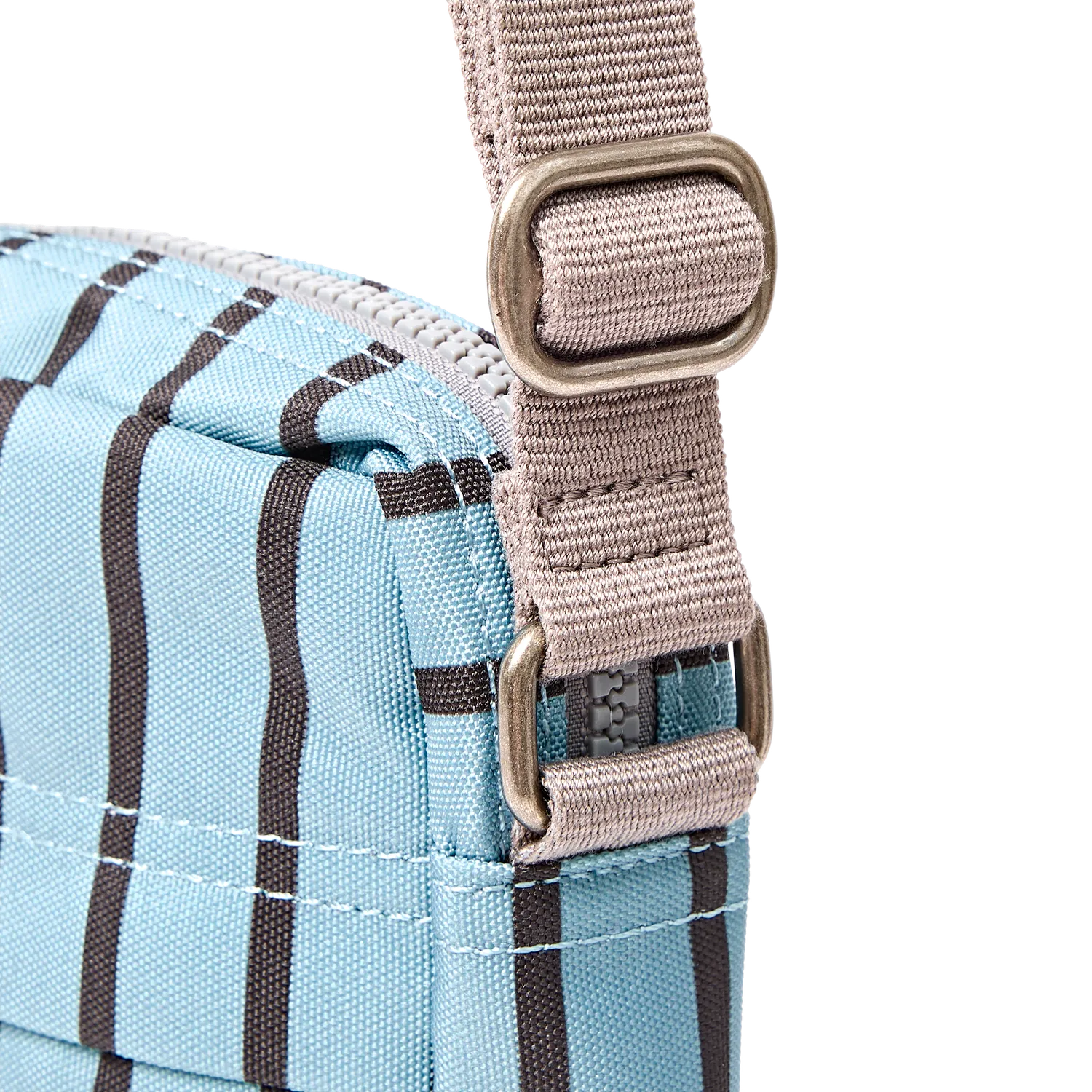 Roka London Bond crossbody taske Small blåstribet 1,5 liter