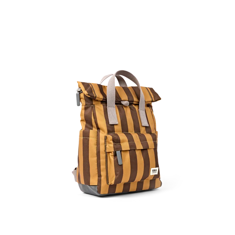Roka London Canfield rygsæk Brown Stripe Small 9,8 liter