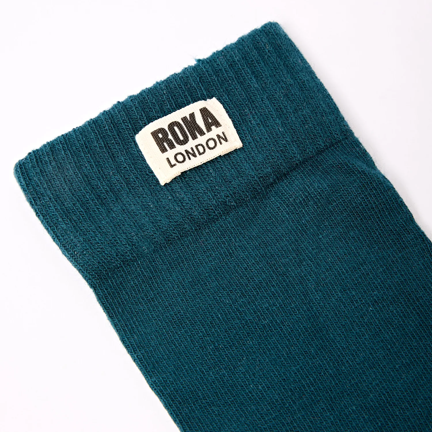 Roka London Wimbledon strømper teal økologisk 36-42