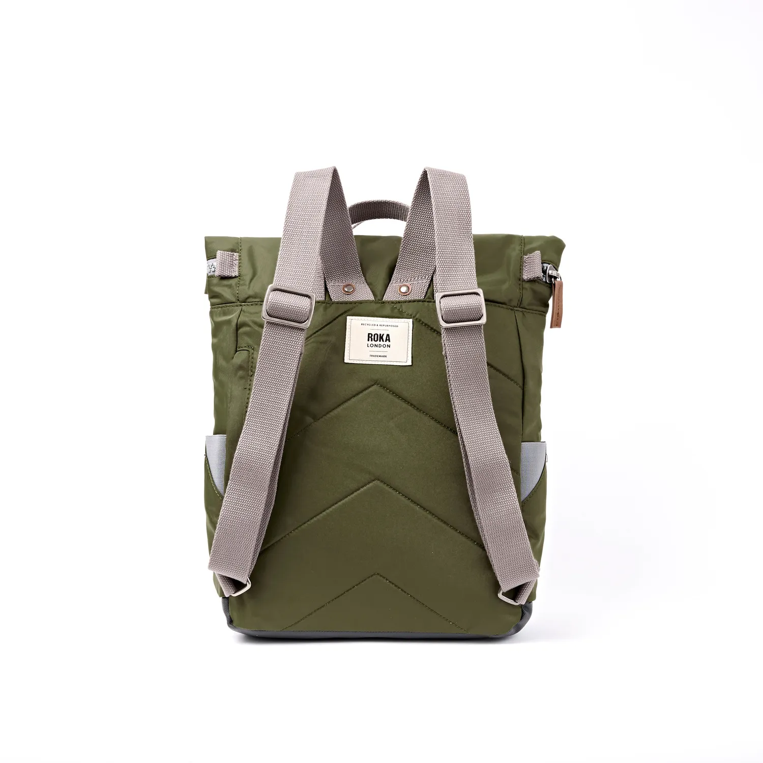 Roka London Canfield Roll Top rygsæk Military Medium 16,4 liter