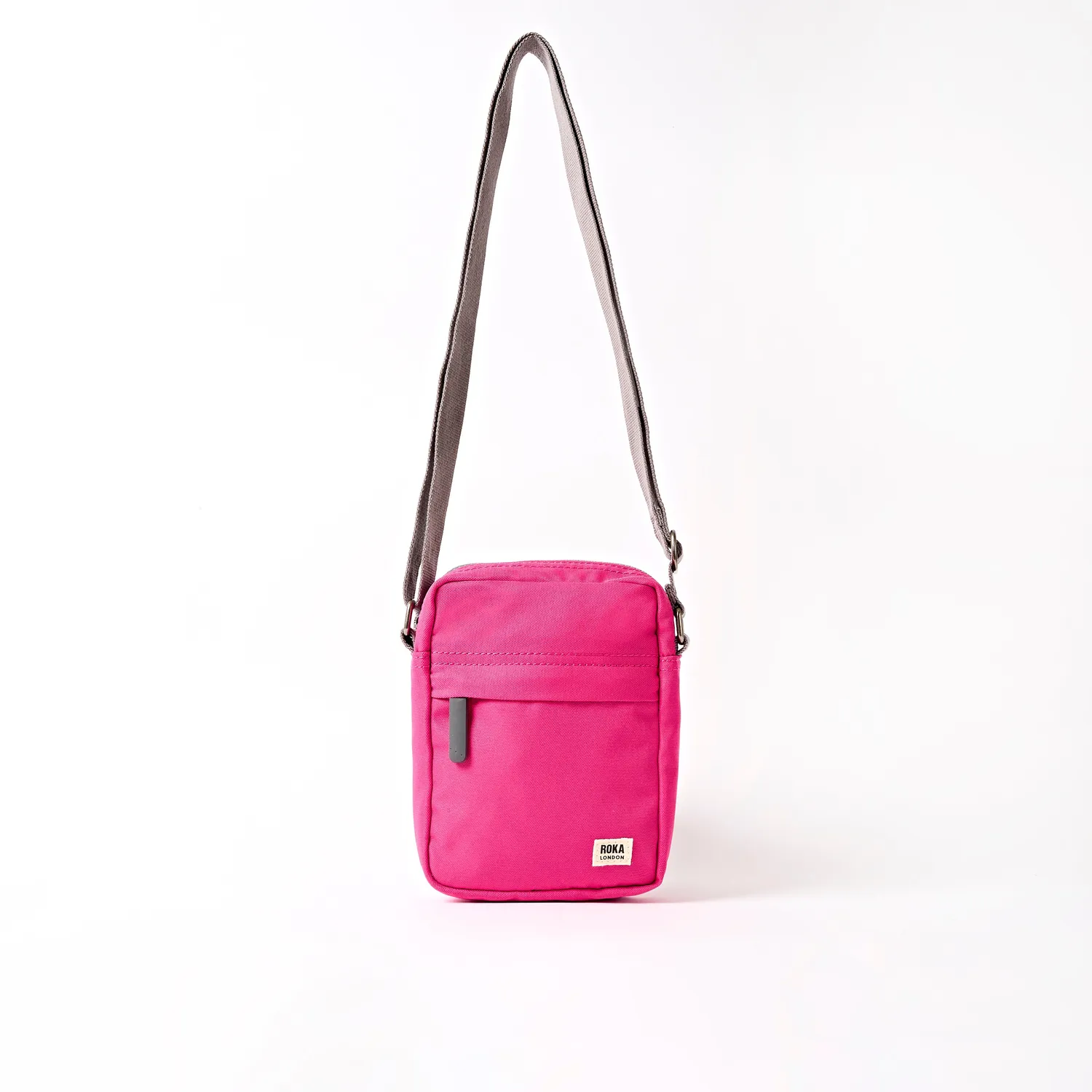 Roka London Bond crossbody taske granita red small 1,5 liter