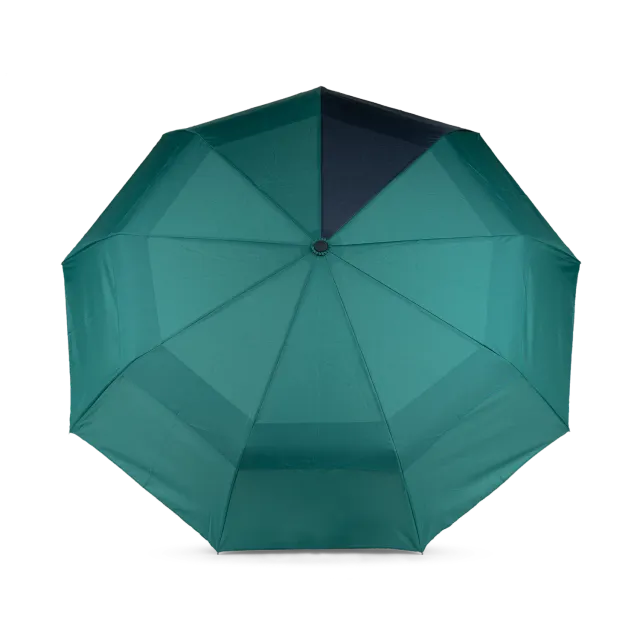 Roka London Waterloo Medium paraply Teal/Midnight vindtæt