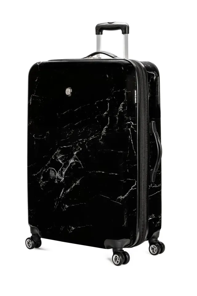 Swissgear 7579 kuffert hardcase 28" sort marmor udvidelig