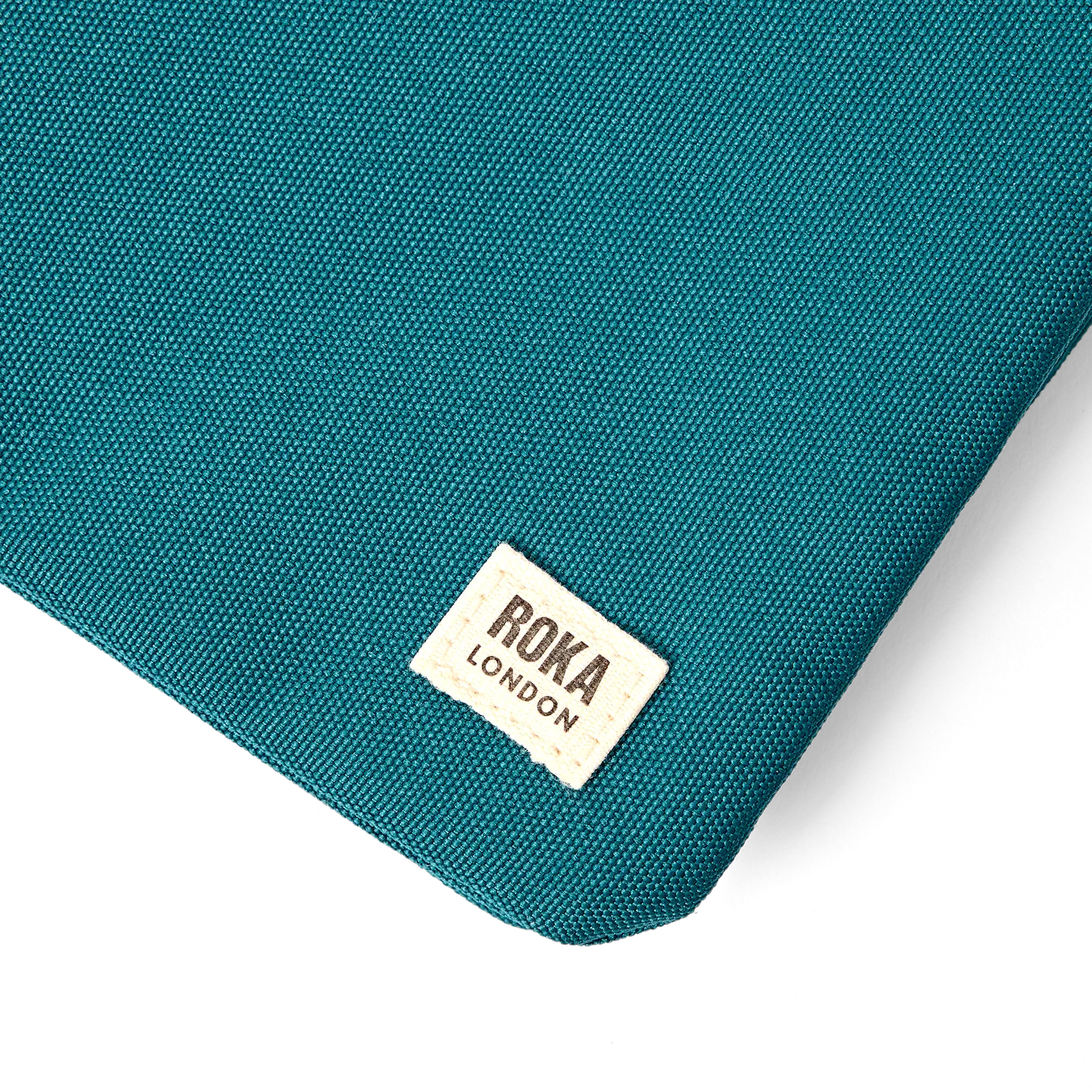 Roka London Carnaby XL crossbody taske Deep Teal ensfarvet