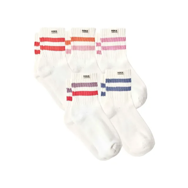 Roka Windsor sokker 3-pak EU 36-42 stribet