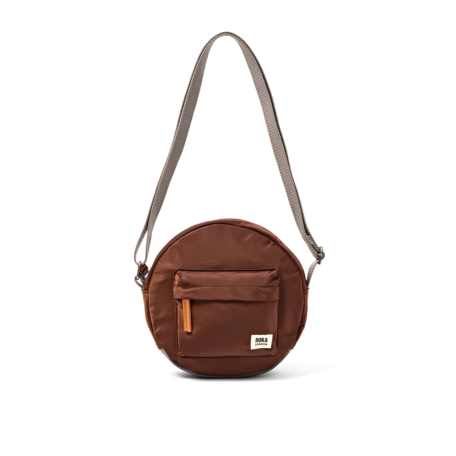 Roka London Paddington crossbody taske Small Rocky Road rund