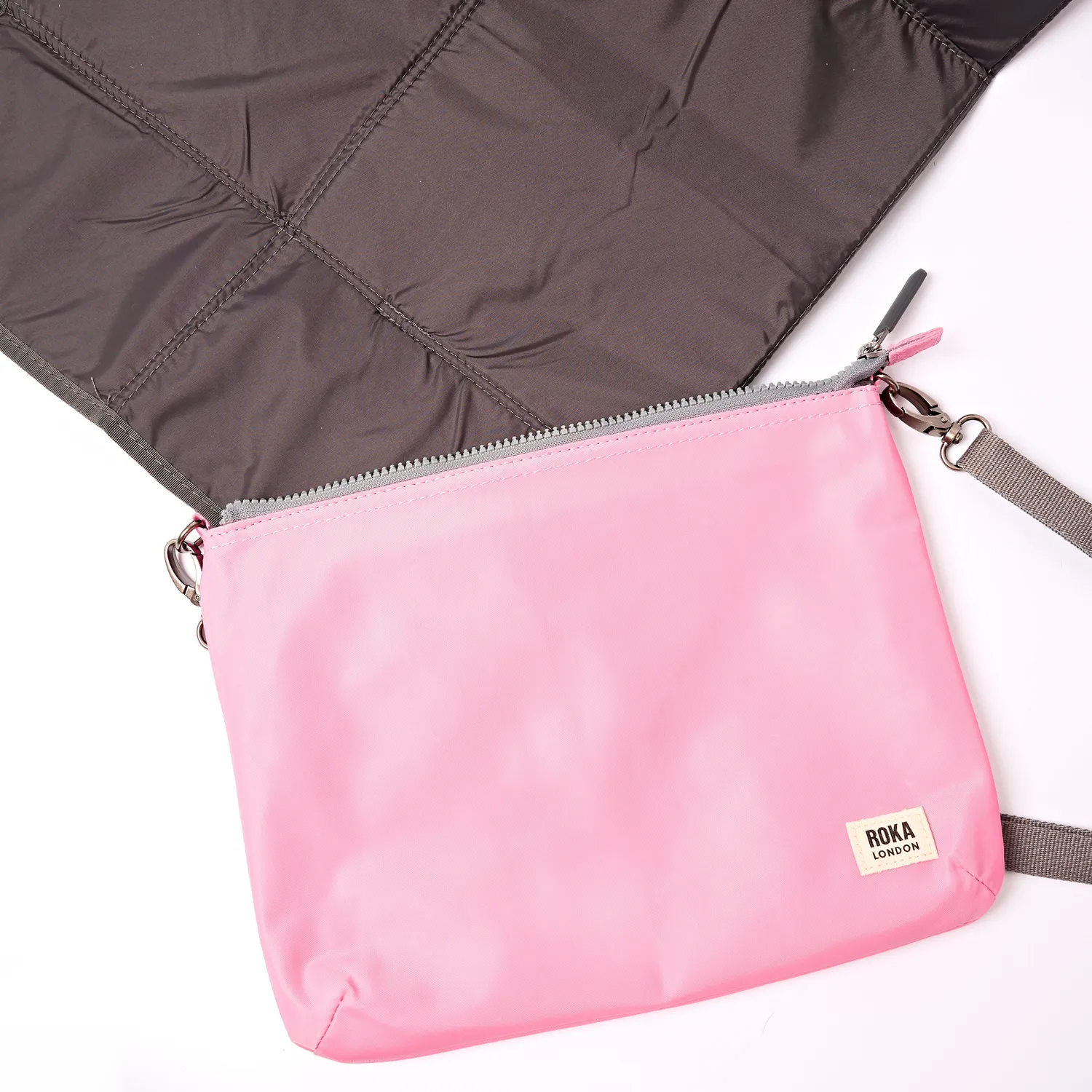 Roka London Primrose pusletaske Large Pink Lemonade 4-i-1