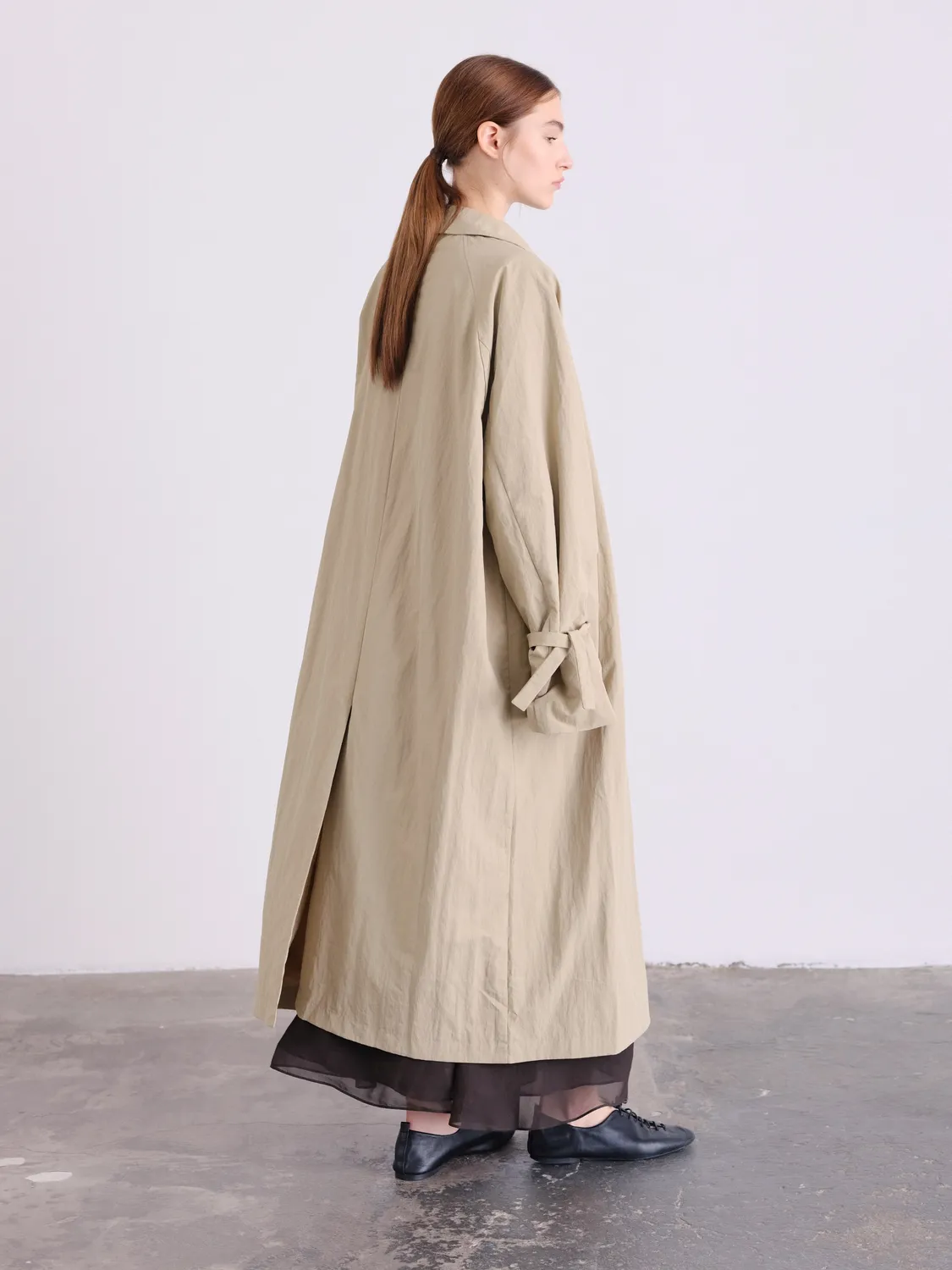Ölend Trench trenchcoat Stone XS/S oversize