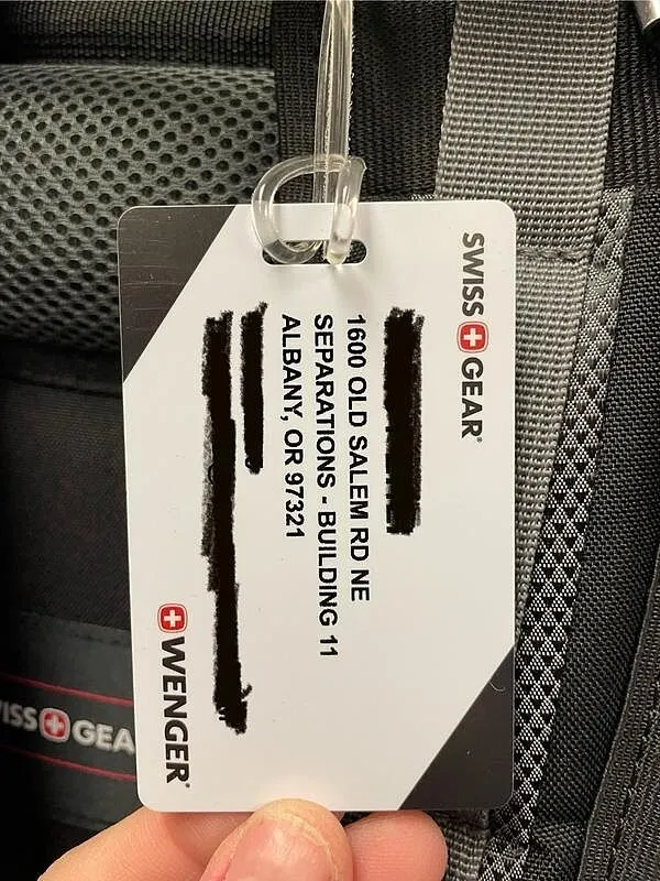 SWISSGEAR kuffertmærke personligt Black/White 2-pak
